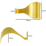 Brass Picture Rail Hook Moulding Dado - Brass Plated - Pack of 10 - tradefit - 3