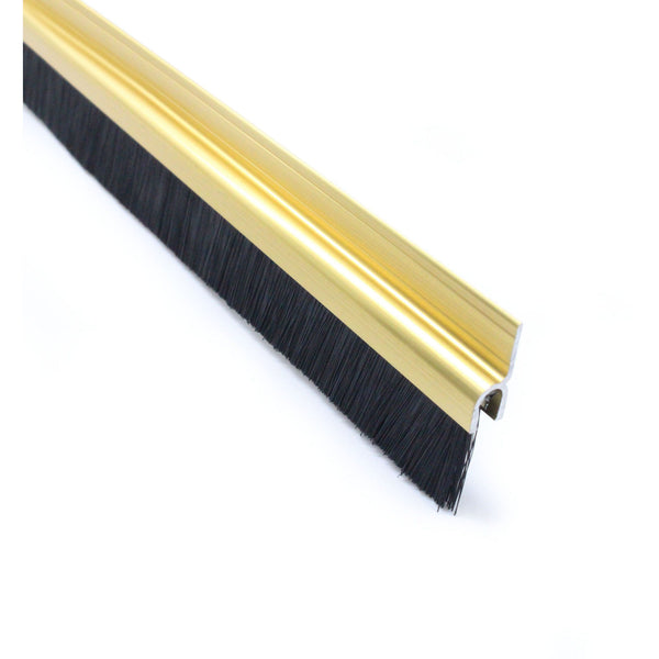 Door Bottom Brush Draught Seal - 914mm - Gold - tradefit - Featured Image