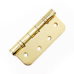 PVD Brass Fire Door Hinges - 4 Inch/102mm - Grade 13 Steel Ball Bearing - Pack 2 - Radius - tradefit - 7
