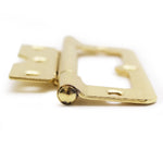 Fixed Pin Hurlinge Cabinet Hinge - 102mm - Brass Plated - Pair - EXCLUDING Screws - tradefit - 8