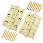 PVD Brass Fire Door Hinges - 3 Inch/76mm - Grade 7 Steel Ball Bearing - Pack 2 - tradefit - 2