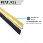 Door Bottom Brush Draught Seal - 914mm - Gold - tradefit - 3