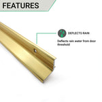 Door Rain Deflector - 914mm - Gold - tradefit - 4