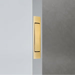 Sliding Pocket Door Edge Pull - 90mm x 18mm x 14mm Deep - Satin Brass - tradefit - 5