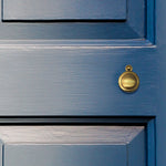 Victorian Keyhole Covered Escutcheon - 34mm - Polished Brass - tradefit - 5