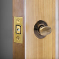 3 inch/76mm Tubular Bathroom Deadbolt - 57mm Backset - Polished Brass - tradefit