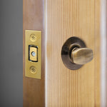 3 inch/76mm Tubular Bathroom Deadbolt - 57mm Backset - Polished Brass - tradefit - 6