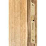 Mortice Bathroom Lock Fire Rated - 64mm Case Size - 44mm Backset - Square PVD Brass - tradefit - 5