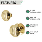 Victorian Polished Brass Rim Door Knob - tradefit - 2