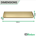 Inner Letter Box Tidy - 280x80mm - Polished Brass - tradefit - 4