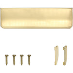 Inner Letter Box Tidy - 280x80mm - Polished Brass - tradefit - 1
