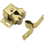 Twin Roller Catch - 32 x 14.5mm - Brass Plated - Pack of 4 - tradefit - 3