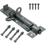 HD Gate Kit - Suffolk Latch - 350mm Hinges - 150mm Brenton Bolt - Galvanised - tradefit - 8