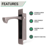 Sliding Pocket Door Edge Pull - 90mm x 18mm x 14mm Deep - Matt Bronze - tradefit - 2