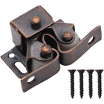 Twin Roller Catch - 32 x 14.5mm - Bronze - Pack of 4 - tradefit - 2