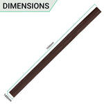 Door Finger Guard Protector - Front Side - 1950mm - Brown - tradefit - 4