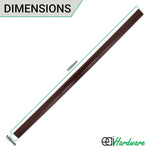 Door Finger Guard Protector - Rear Side - 1950mm - Brown - tradefit - 5