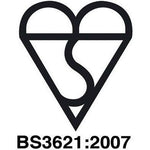 British Standard BS3621 Mortice Deadlock - 64mm Case 44mm Backset - Brass - tradefit - 3