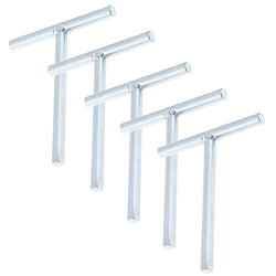 Budget Lock Taper Key PACK 5 T Tee Loft Access Panel Horse Box Key - Zinc Plated - tradefit