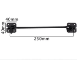 Cabin Hook Wire Pattern - 250mm - Black - tradefit - 4