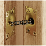 Chain Door Closer - Square Forend - Brass Plated - tradefit - 4