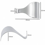 Chrome Picture Rail Hook Moulding Dado - Polished Chrome - Pack of 10 - tradefit - 3