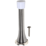 Spring Wall Mounted Door Stop - 75mm - Nickel Plated - tradefit - 4