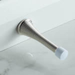 Spring Wall Mounted Door Stop - 75mm - Nickel Plated - tradefit - 3