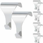 Chrome Picture Rail Hook Moulding Dado - Polished Chrome - Pack of 10 - tradefit - 1