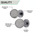 Glass Mortice Door Knob - Polished Chrome - tradefit - 4