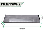 Inner Letter Box Tidy - 400x127mm - Polished Chrome - tradefit - 4