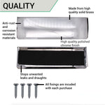 Inner Letter Box Tidy - 400x127mm - Polished Chrome - tradefit - 5