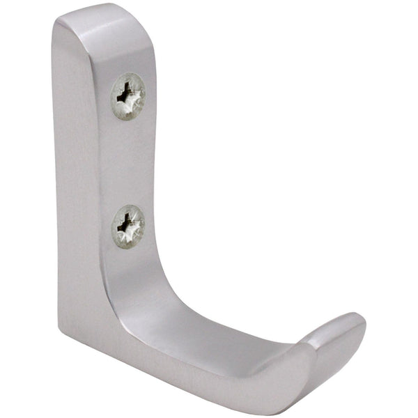 Aluminium Heavy Duty Architectural Robe / Coat Hook - 60mm - SAA Satin - tradefit - Featured Image