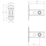 Martil Satin Brass Mortice Door Knob Kit - 76mm Bathroom Deadbolt - tradefit - 4