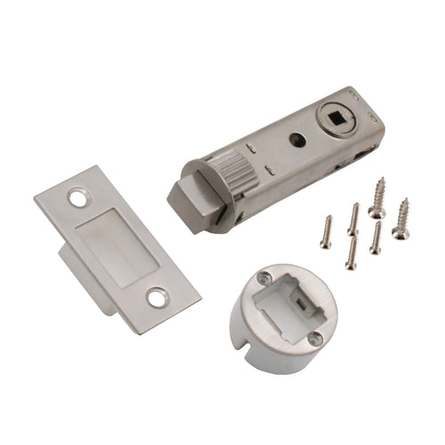 3 inch/76mm Easy Quick Fit Tubular Deadbolt - 57mm Backset - Satin Chrome - tradefit