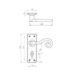 Iron Lever Curly Rustic Pewter Bathroom Set - tradefit - 7