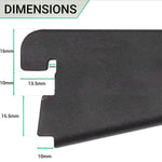 Twin Slot Shelving - Bracket - Black - 220mm - tradefit - 5