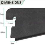 Twin Slot Shelving - Bracket - Black - 610mm - tradefit - 4