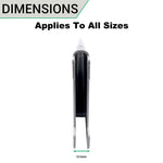 Twin Slot Shelving - Bracket - Black - 610mm - tradefit - 6