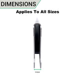 Twin Slot Shelving - Upright - Black - 1000mm - tradefit - 5