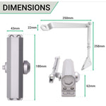Overhead Fire Door Closer Universal Reversible Push or Pull Side - Power Size 3 - Silver - tradefit - 5
