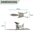 Fox Head Door Knocker - Polished Nickel - tradefit - 3