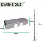 Fire Door Closer - Power Size 3 - 6 - Polished Chrome - tradefit - 4