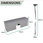 Universal Overhead Fire Door Closer Dual Handed Push or Pull Side - Power Size 3 - Satin Chrome - tradefit - 3