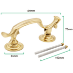 Doctor Door Knocker Slimline Polished Brass - tradefit - 2