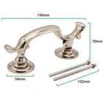 Doctor Door Knocker Slimline Polished Nickel - tradefit - 4