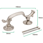 Doctor Door Knocker Slimline Satin Nickel - tradefit - 3