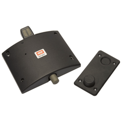 Union DoorSense 8755A inc. Floor Plate - Fire Door Hold Open Device Holder - Black - tradefit