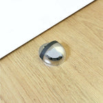 Oval Floor Mounted Door Stop - Screw Fixing - Polished Chrome - tradefit - 4