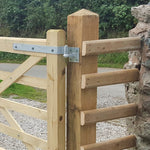 Field Gate Hinge Set Double Strap Hook On Plate - (18